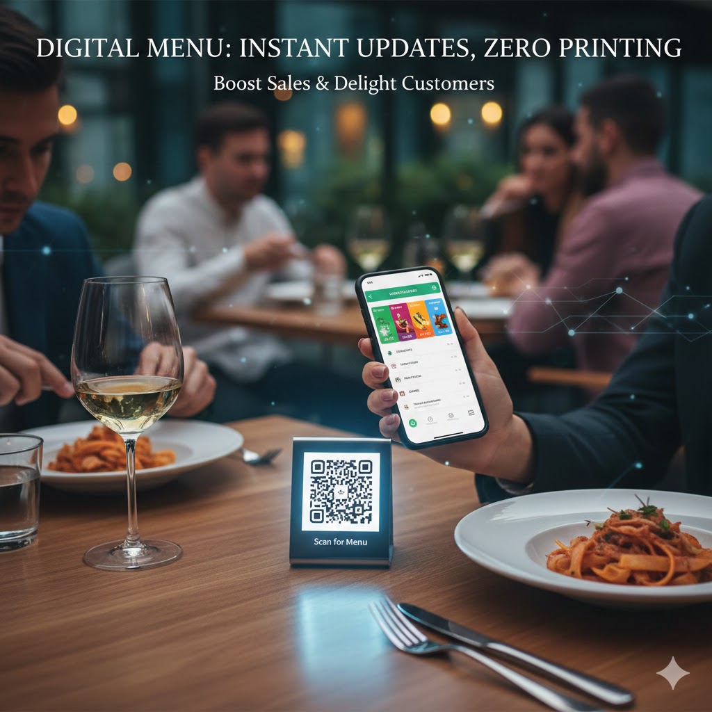 أنشئ منيو إلكتروني في دقائق – الحل العصري للمطاعم والكافيهات
